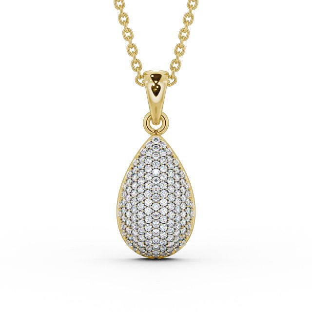 Drop Pavé Set Pendant 0.70ct