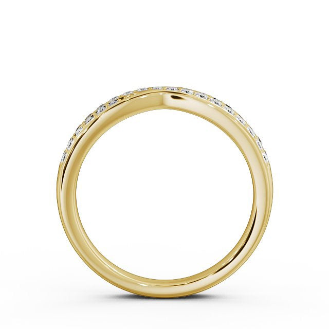 Half Eternity Ring, Round Cut Cross Over