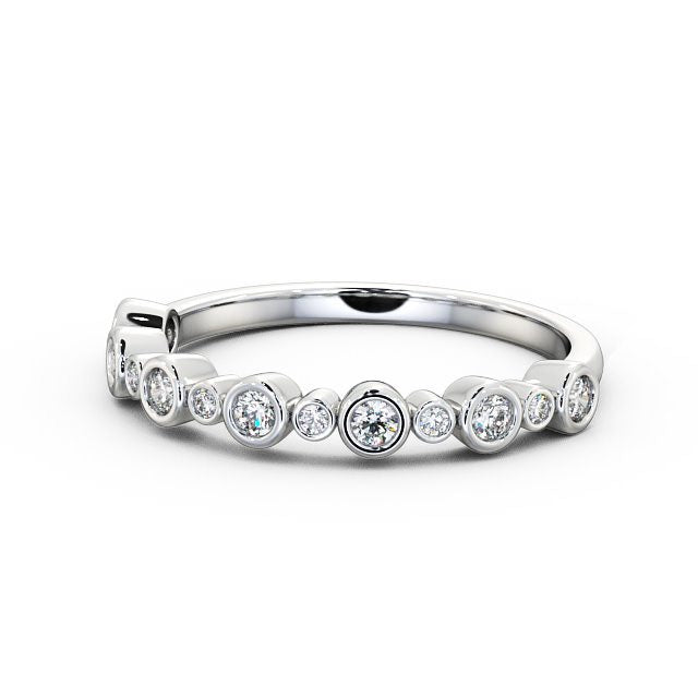 Half Eternity Ring, Round Cut Vintage Design