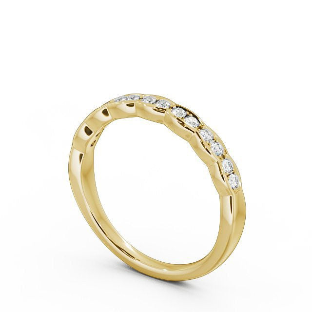 Half Eternity Ring, Round Cut Vintage Design