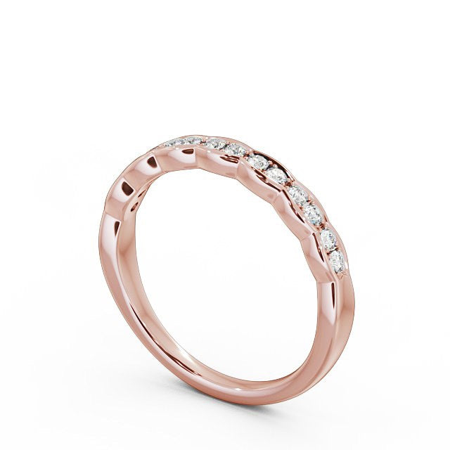 Half Eternity Ring, Round Cut Vintage Design