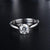 1.00ct Moissanite Engagement Ring, Classic Four Claw Setting, Sterling Silver & Platinum