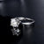 1.00ct Moissanite Engagement Ring, Classic Four Claw Suspended Setting , Sterling Silver & Platinum