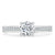 Round Cut Moissanite Engagement Ring, Classic Style