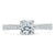 Cushion Cut Moissanite Engagement Ring, Classic Style