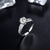 1.00ct Moissanite Engagement Ring, Classic Six Claw with Channel Set Shoulders , Sterling Silver & Platinum