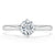 Round Cut Moissanite Engagement Ring, Classic Style