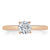 Round Cut Moissanite Engagement Ring, Classic Style