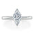 Marquise Cut Moissanite Engagement Ring, Classic Style