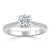 Round Cut Moissanite Engagement Ring, Classic Style