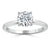 Round Cut Moissanite Engagement Ring, Classic Style