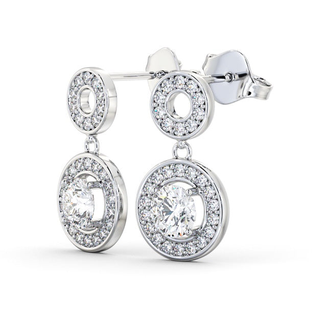 Halo Earrings 0.80ct each