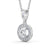 Round Cut Classic Halo Pendant