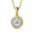 Round Cut Classic Halo Pendant