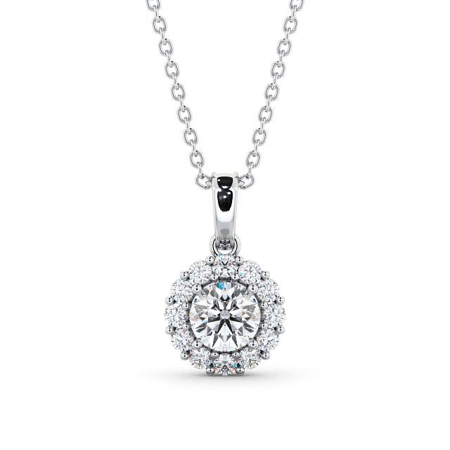 Round Cut Classic Halo Pendant