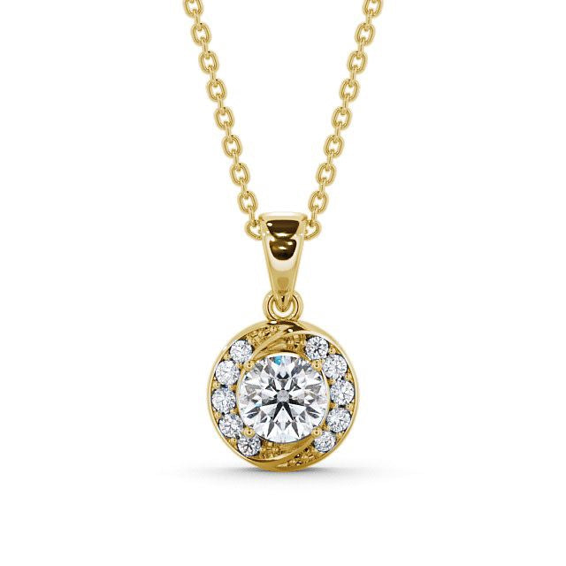 Round Cut Classic Halo Pendant