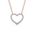 Heart Shaped Round Cut Pendant 0.35ct