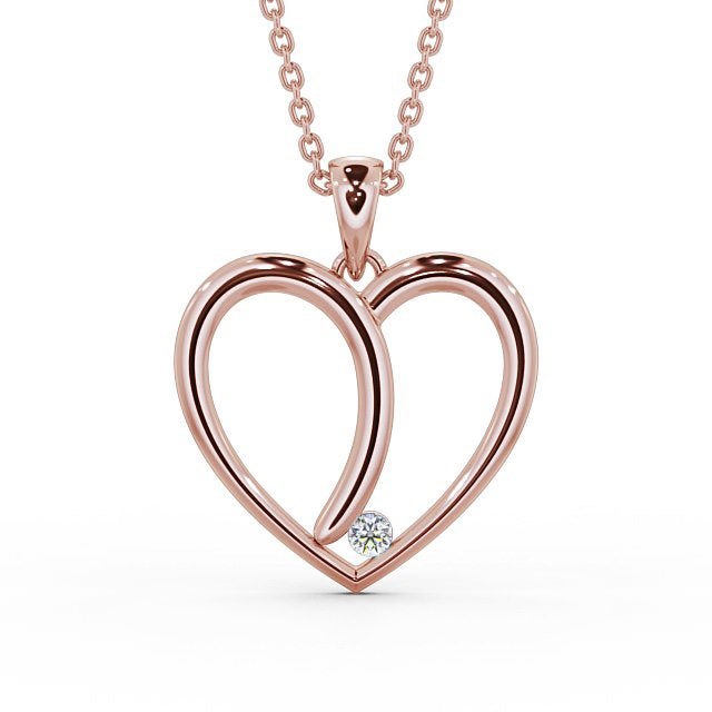 Heart Shaped Pendant 0.08ct