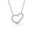 Heart Shaped Round Cut Pendant 0.35ct