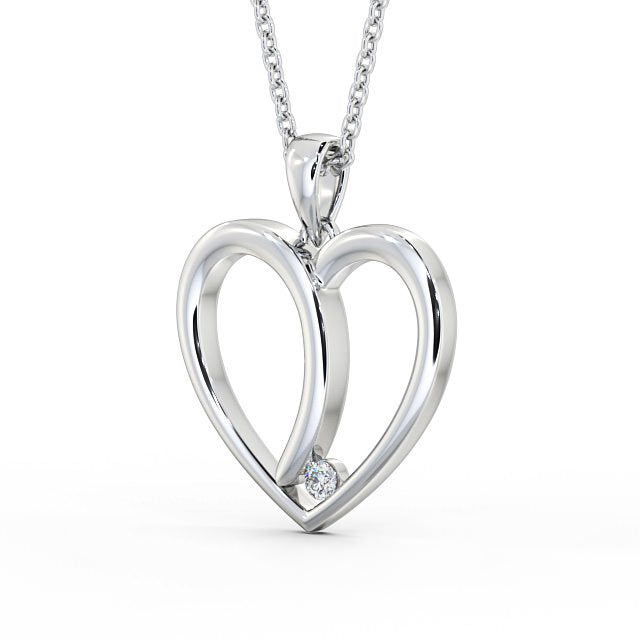 Heart Shaped Pendant 0.08ct