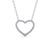 Heart Shaped Round Cut Pendant 0.35ct