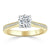 Round Cut Moissanite Engagement Ring, Classic Style