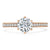 Round Cut Moissanite Engagement Ring, Classic Tiffany Style