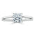 Cushion Cut Moissanite Engagement Ring, Classic Style with Split Shank