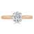 Round Cut Moissanite Engagement Ring, Classic Six Claw