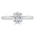 Round Cut Moissanite Engagement Ring, Classic Six Claw