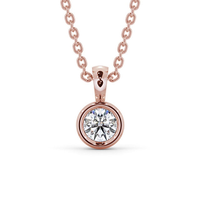 Round Cut Classic Solitaire Pendant