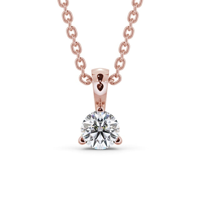 Round Cut Classic Solitaire Pendant