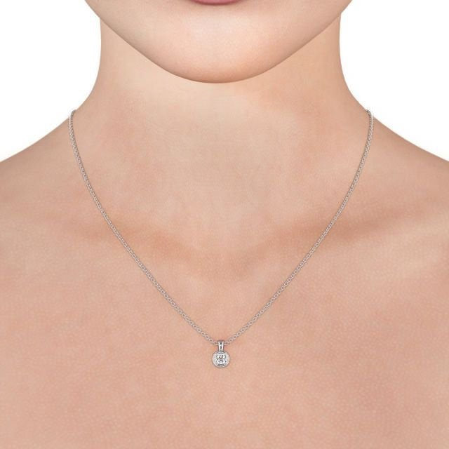 Round Cut Classic Solitaire Pendant