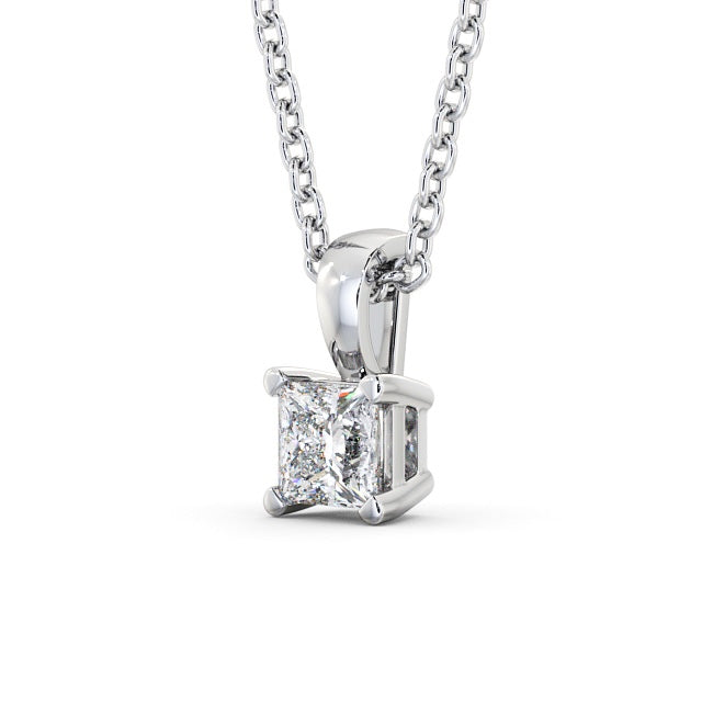 Princess Cut Classic Solitaire Pendant