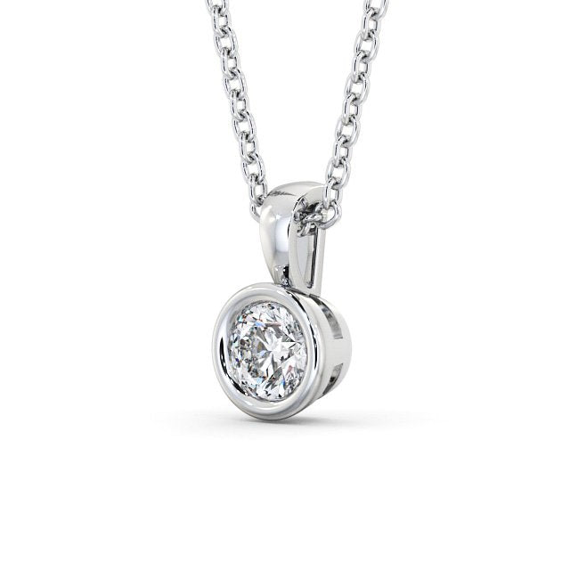 Round Cut Classic Solitaire Pendant