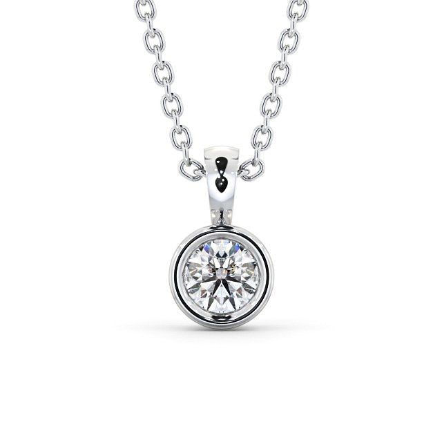 Round Cut Classic Solitaire Pendant