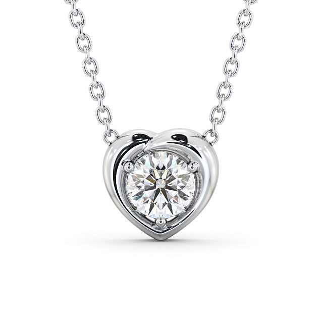 Round Cut Classic Solitaire Pendant