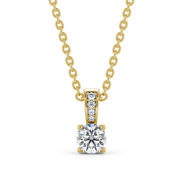 Round Cut Classic Solitaire Pendant