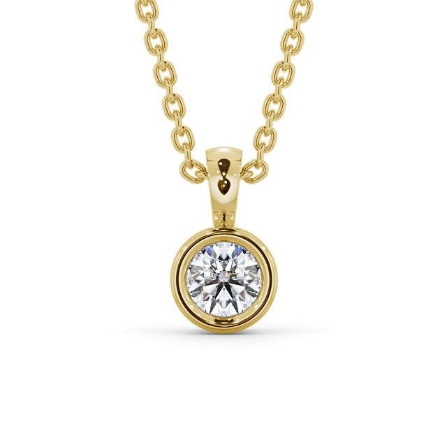 Round Cut Classic Solitaire Pendant