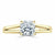 Cushion Cut Moissanite Engagement Ring, Classic Style with Split Shank