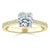 Cushion Cut Moissanite Engagement Ring, Classic Style